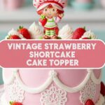 Vintage Strawberry Shortcake Cake Topper
