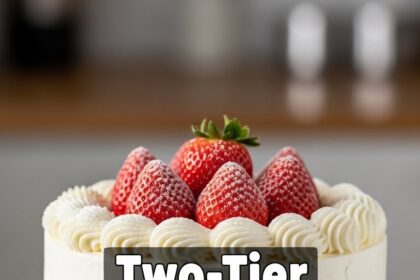 Two-Tier Strawberry Shortcake Cake