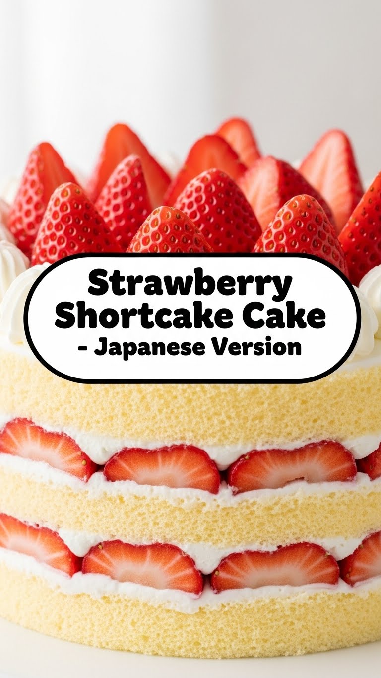 Strawberry Shortcake Cake - Japanese Version