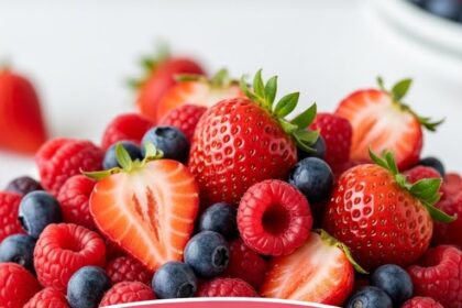 Colorful Strawberry Shortcake Cake