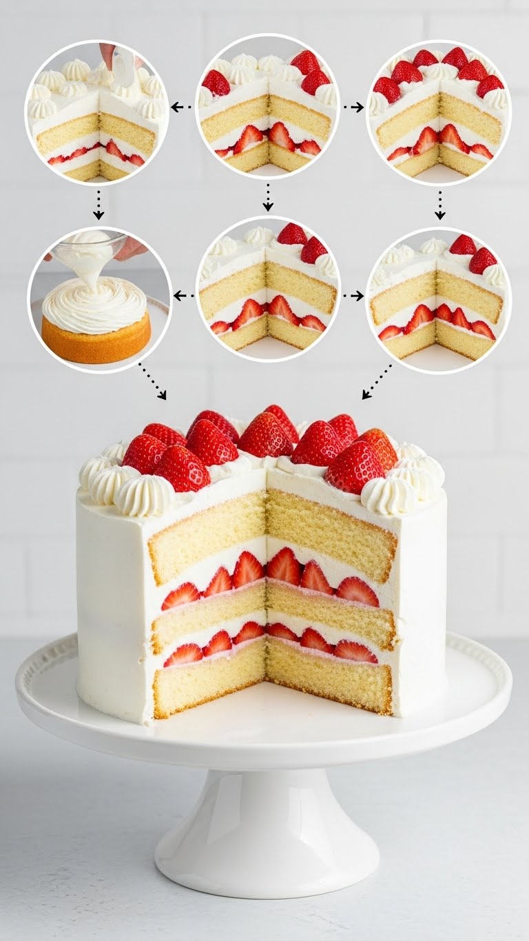 How To Make Strawberry Shortcake Cake