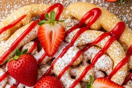 Strawberry Shortcake Funnel Cake