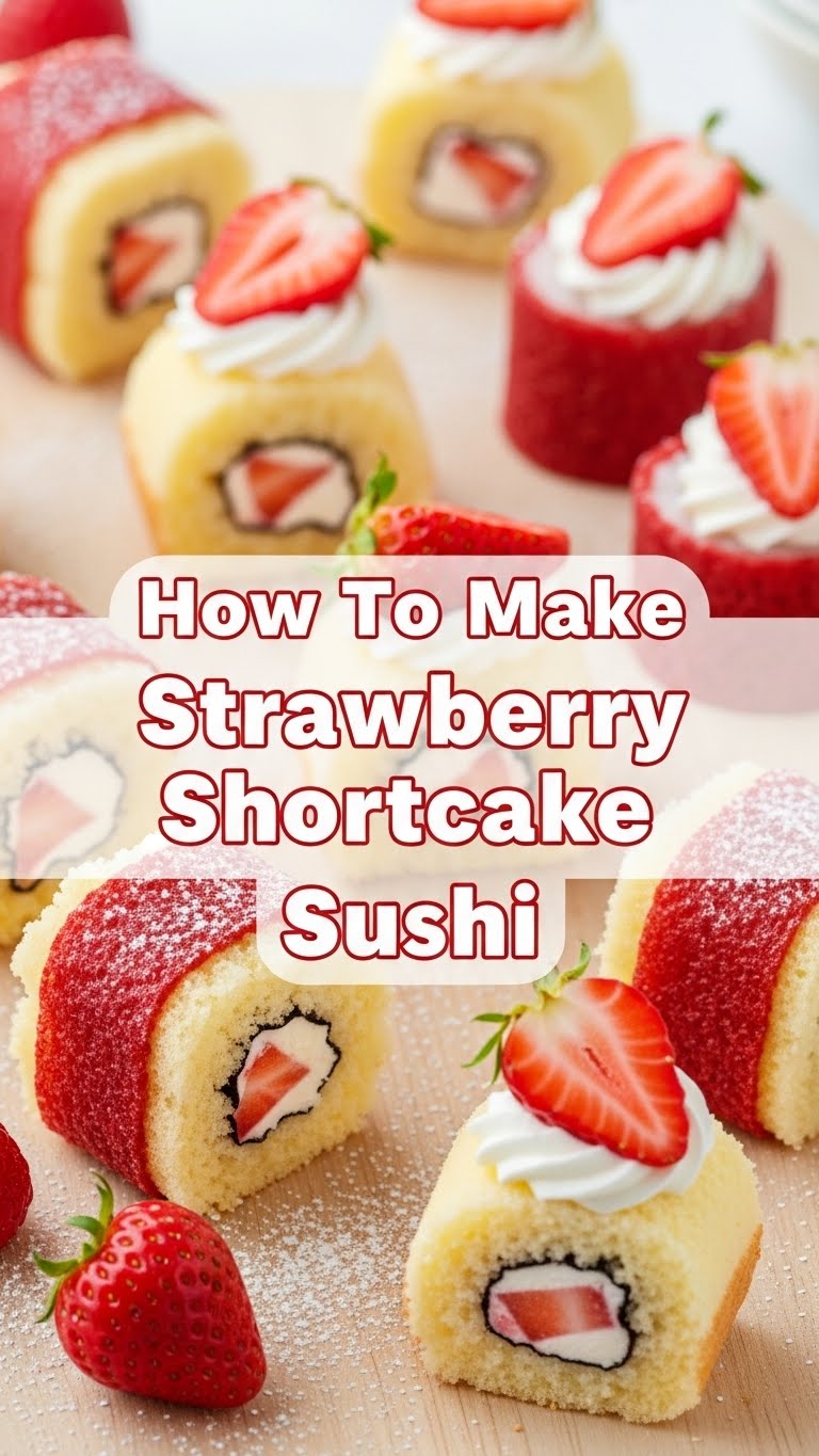 How To Make Strawberry Shortcake Sushi