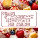 Vegan Strawberry Shortcake Ice Cream
