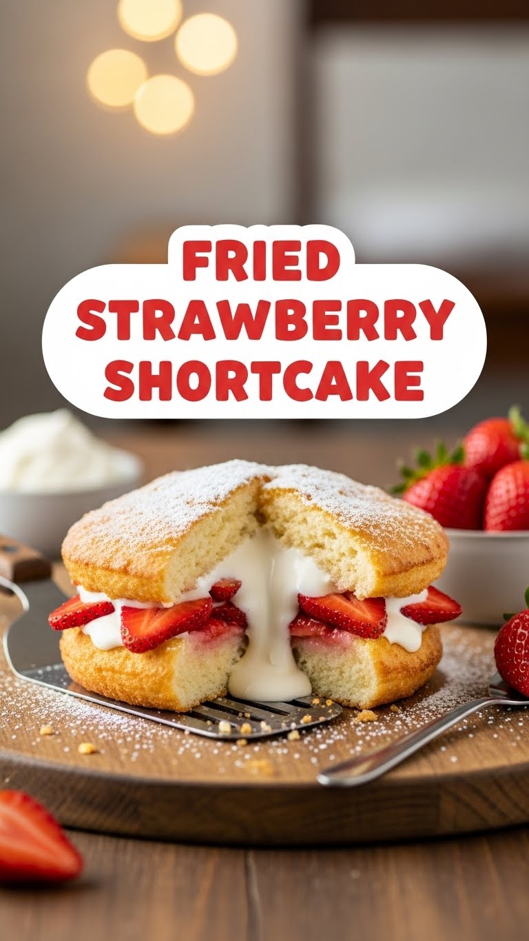 Fried Strawberry Shortcake