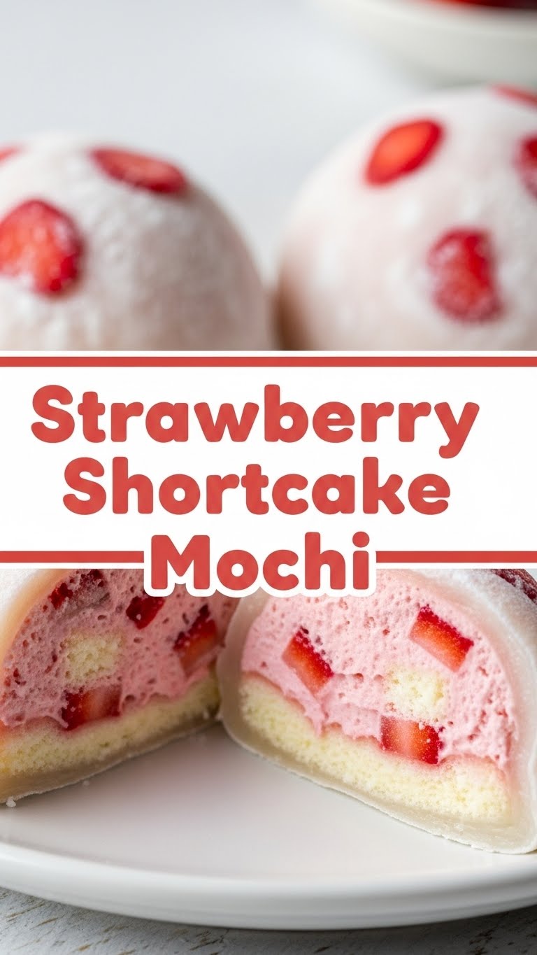 Strawberry Shortcake Mochi