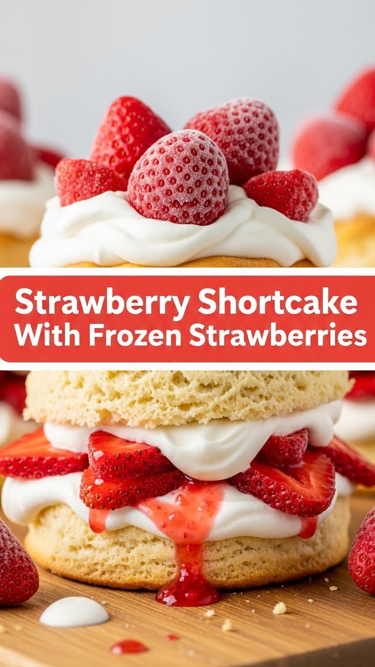 Strawberry Shortcake With Frozen Strawberries