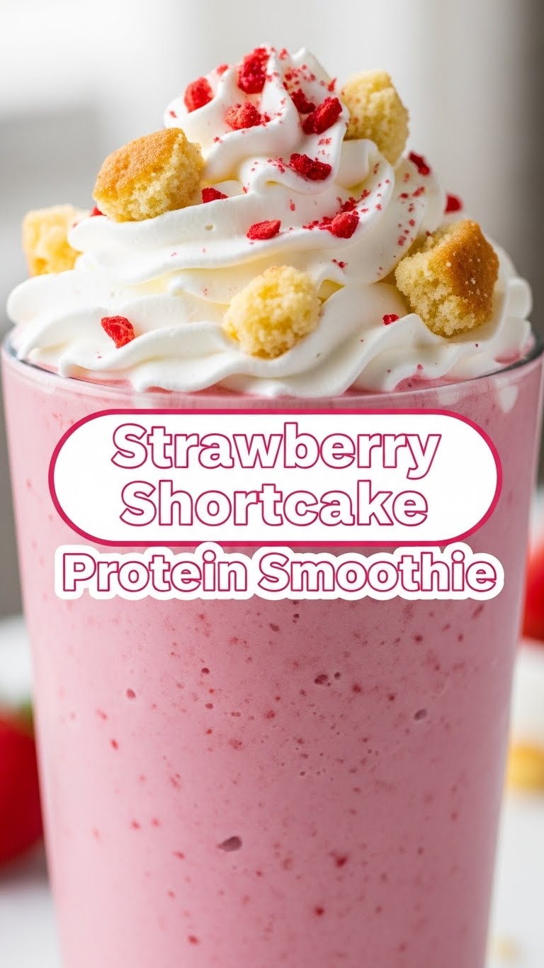 Strawberry Shortcake Protein Smoothie