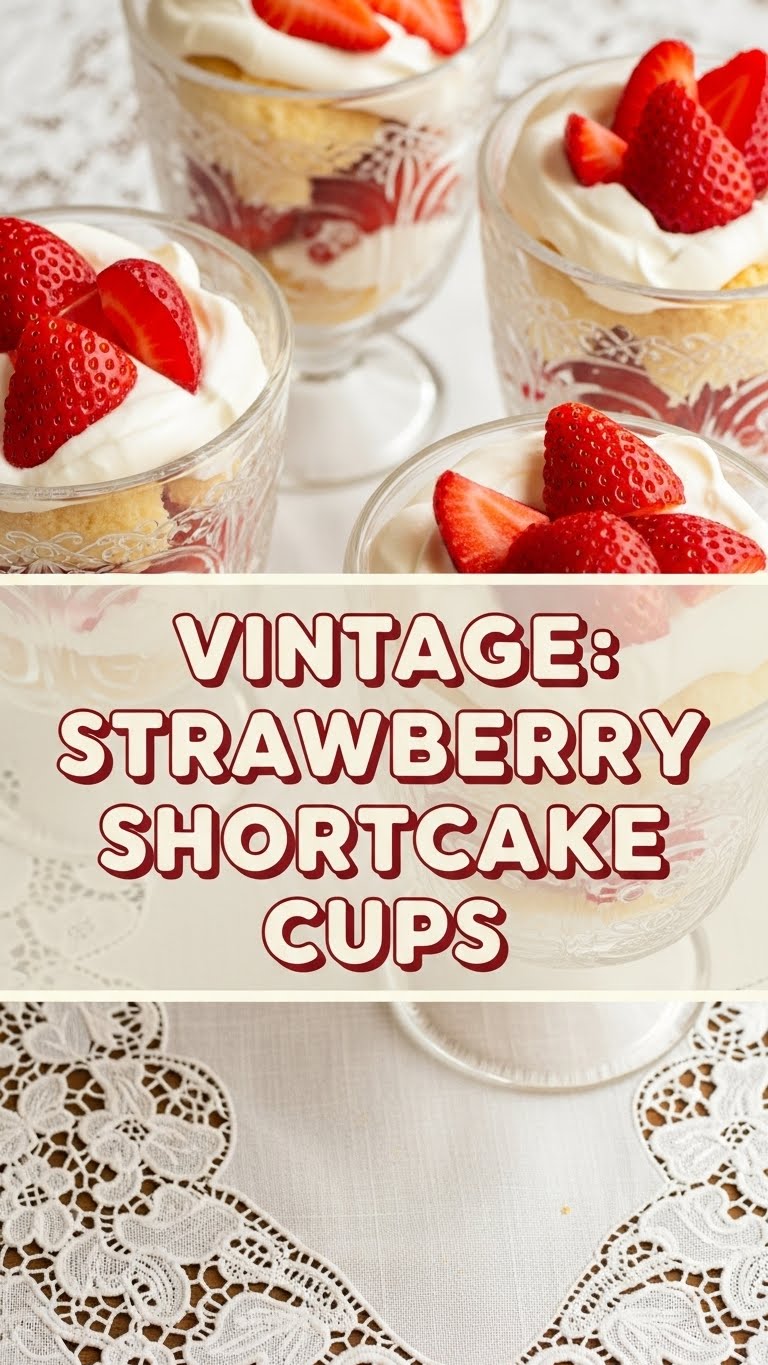 Vintage Strawberry Shortcake Cups