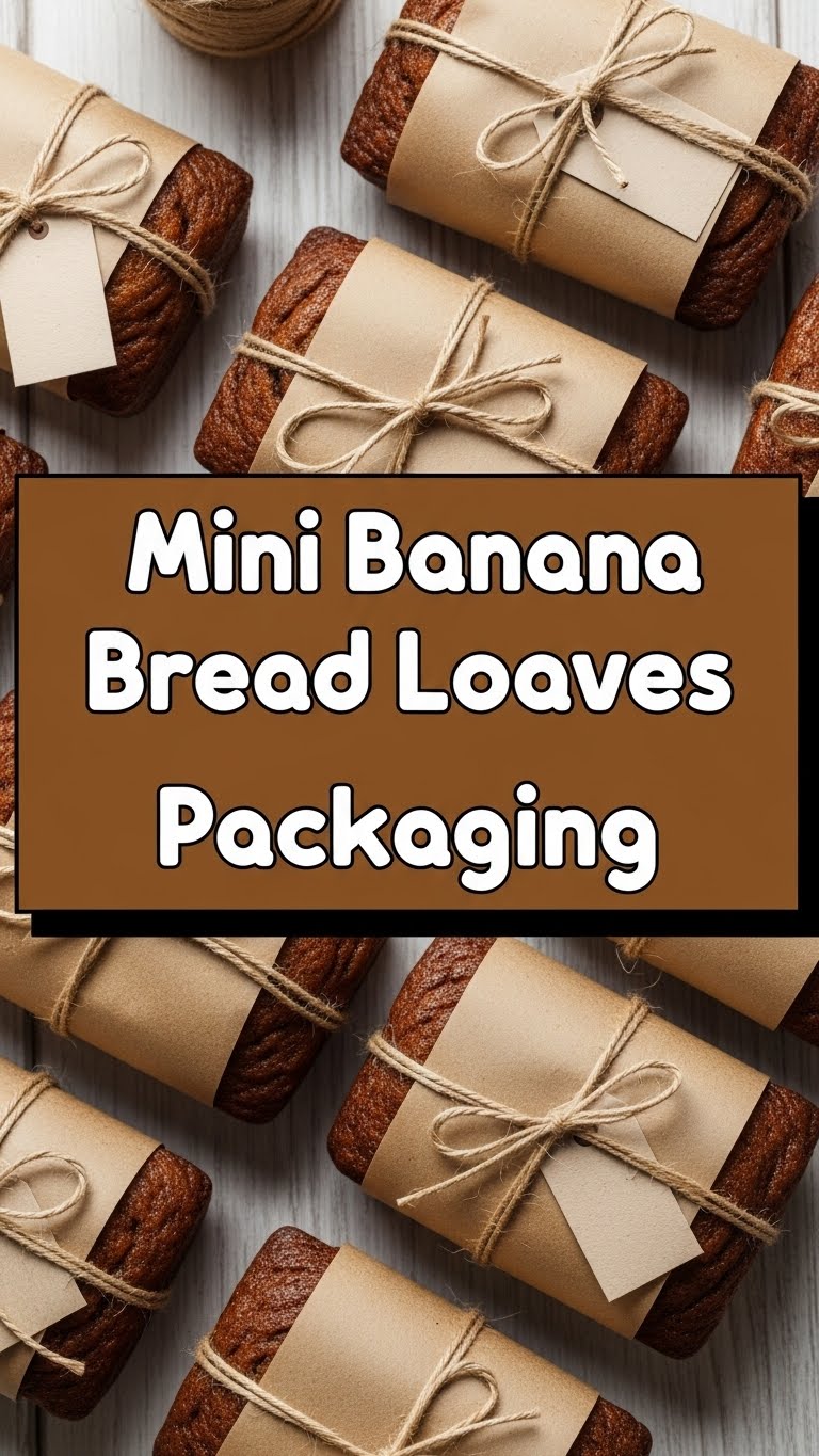 Mini Banana Bread Loaves Packaging