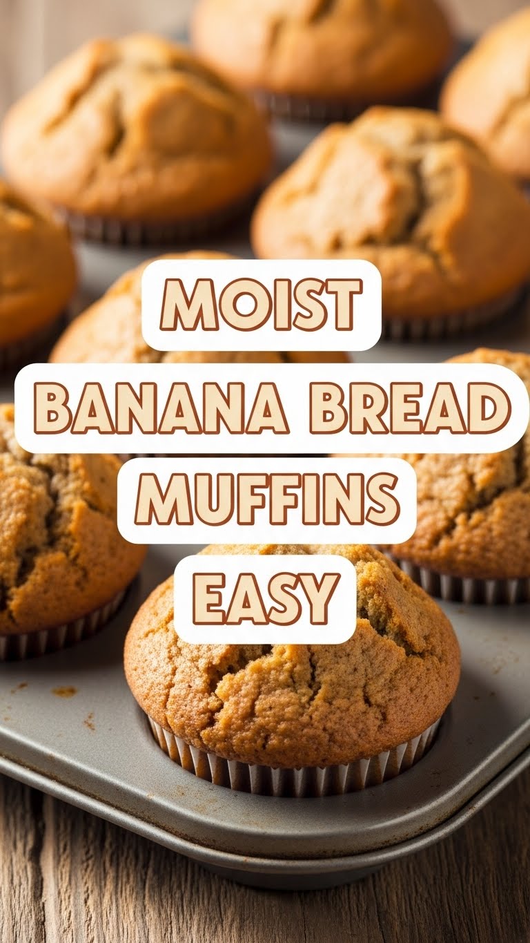 Moist Banana Bread Muffins Easy