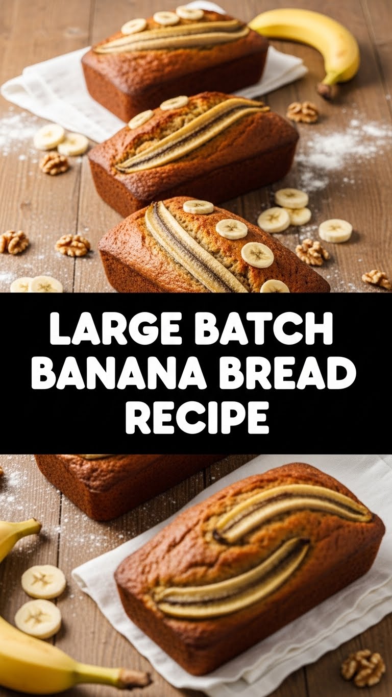 Large Batch Banana Bread Recipe