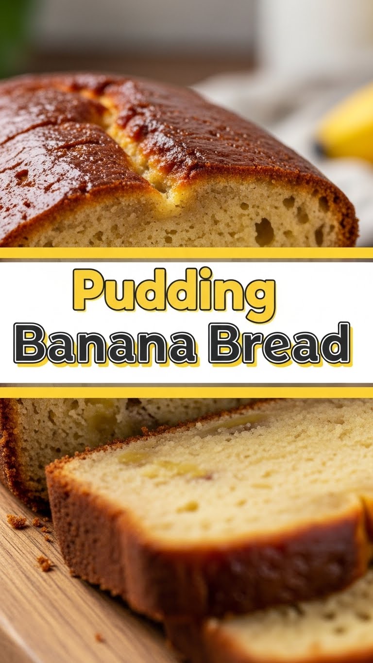 Pudding Banana Bread