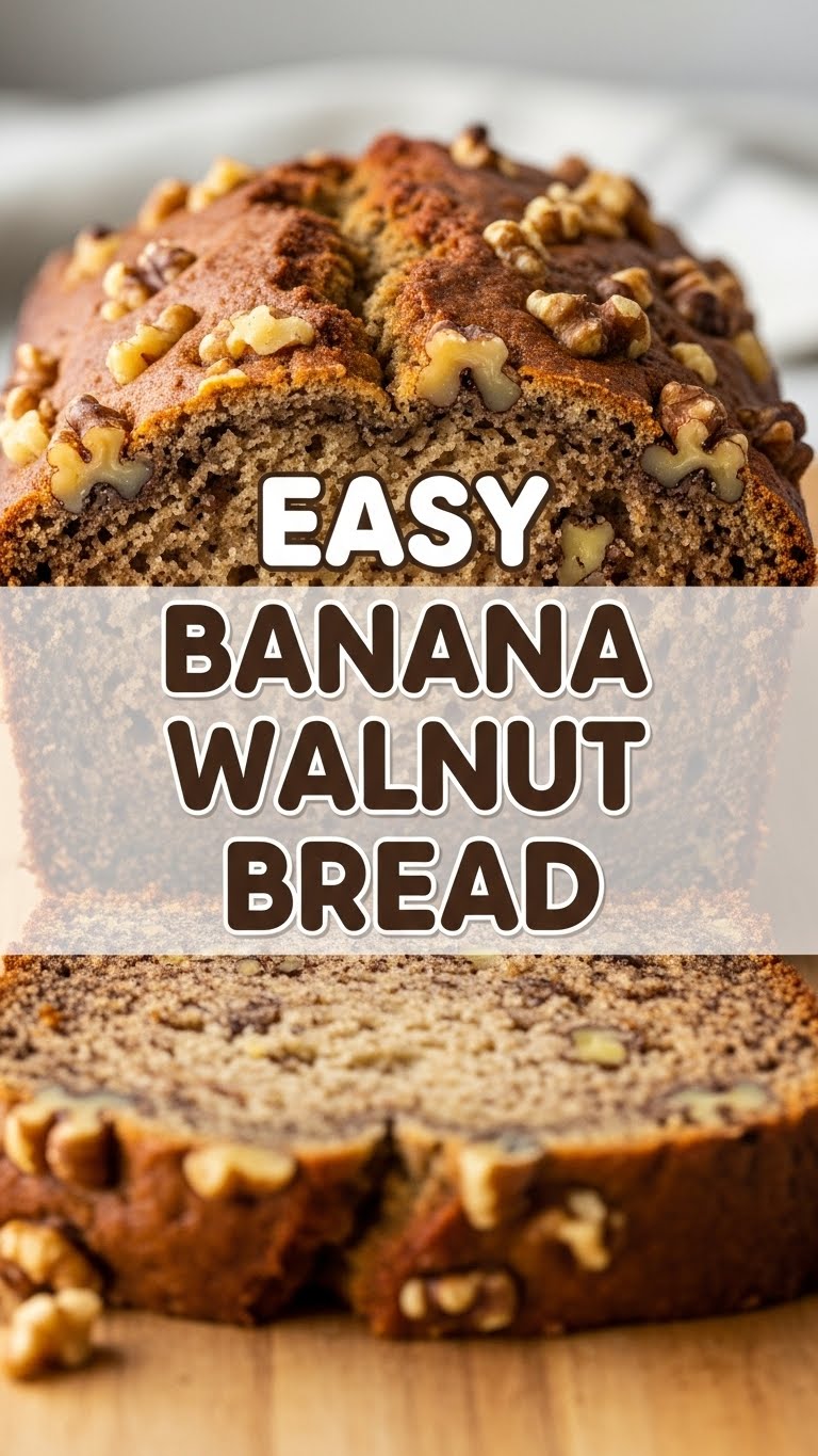 Easy Banana Walnut Bread