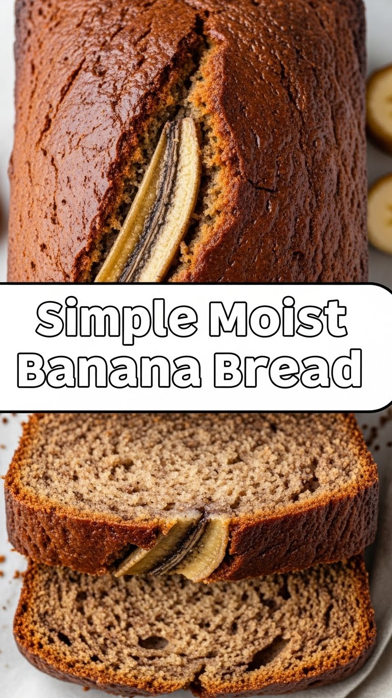 Simple Moist Banana Bread
