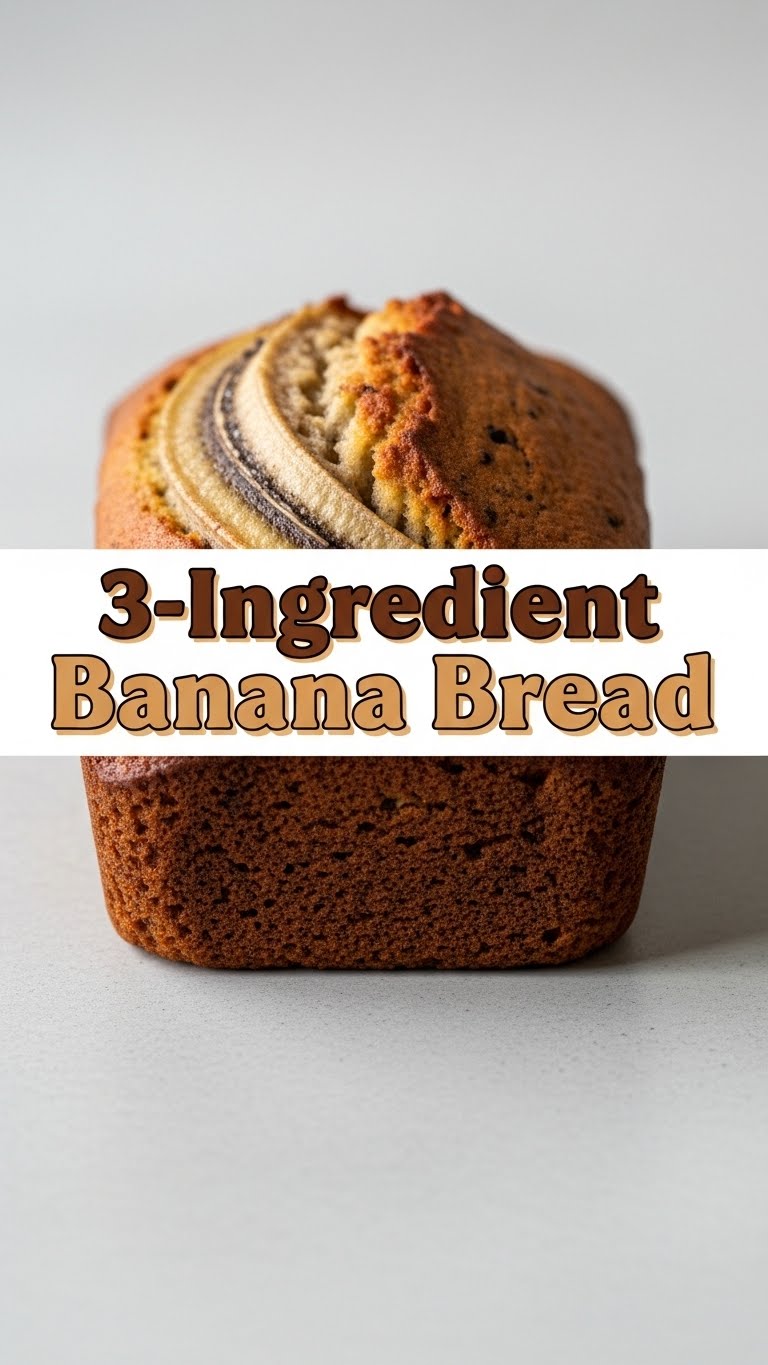 3ingredient Banana Bread