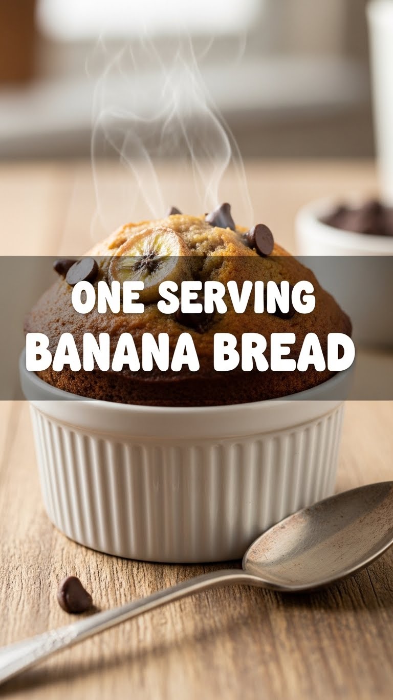 One Serving Banana Bread