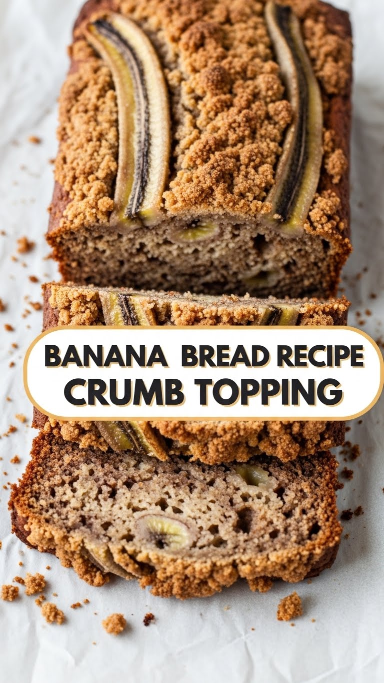 Banana Bread Recipe Crumb Topping