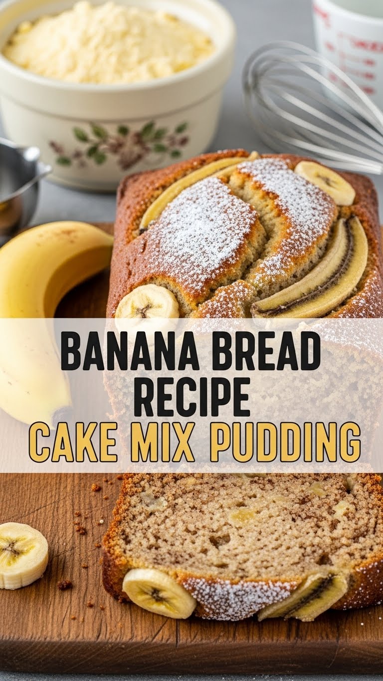 Banana Bread Recipe Cake Mix Pudding