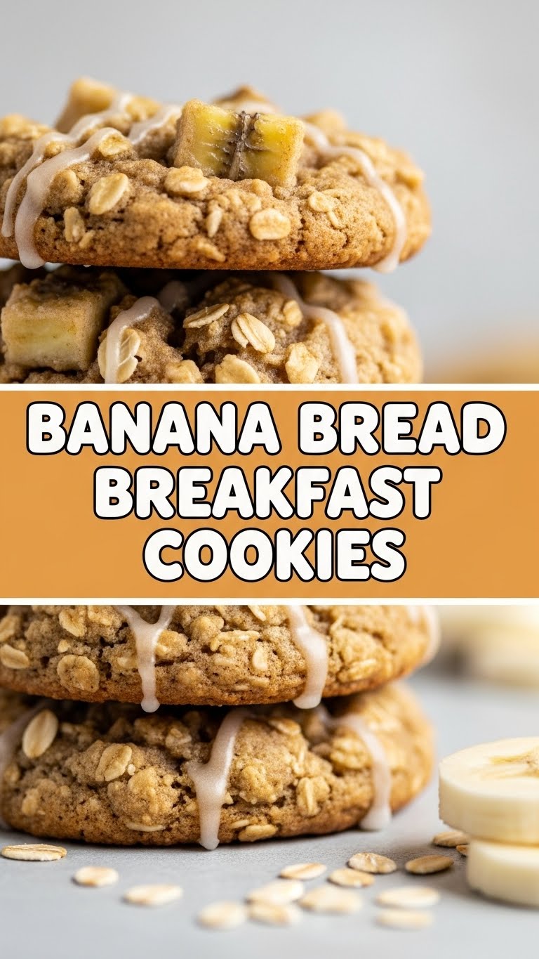 Banana Bread Breakfast Cookies