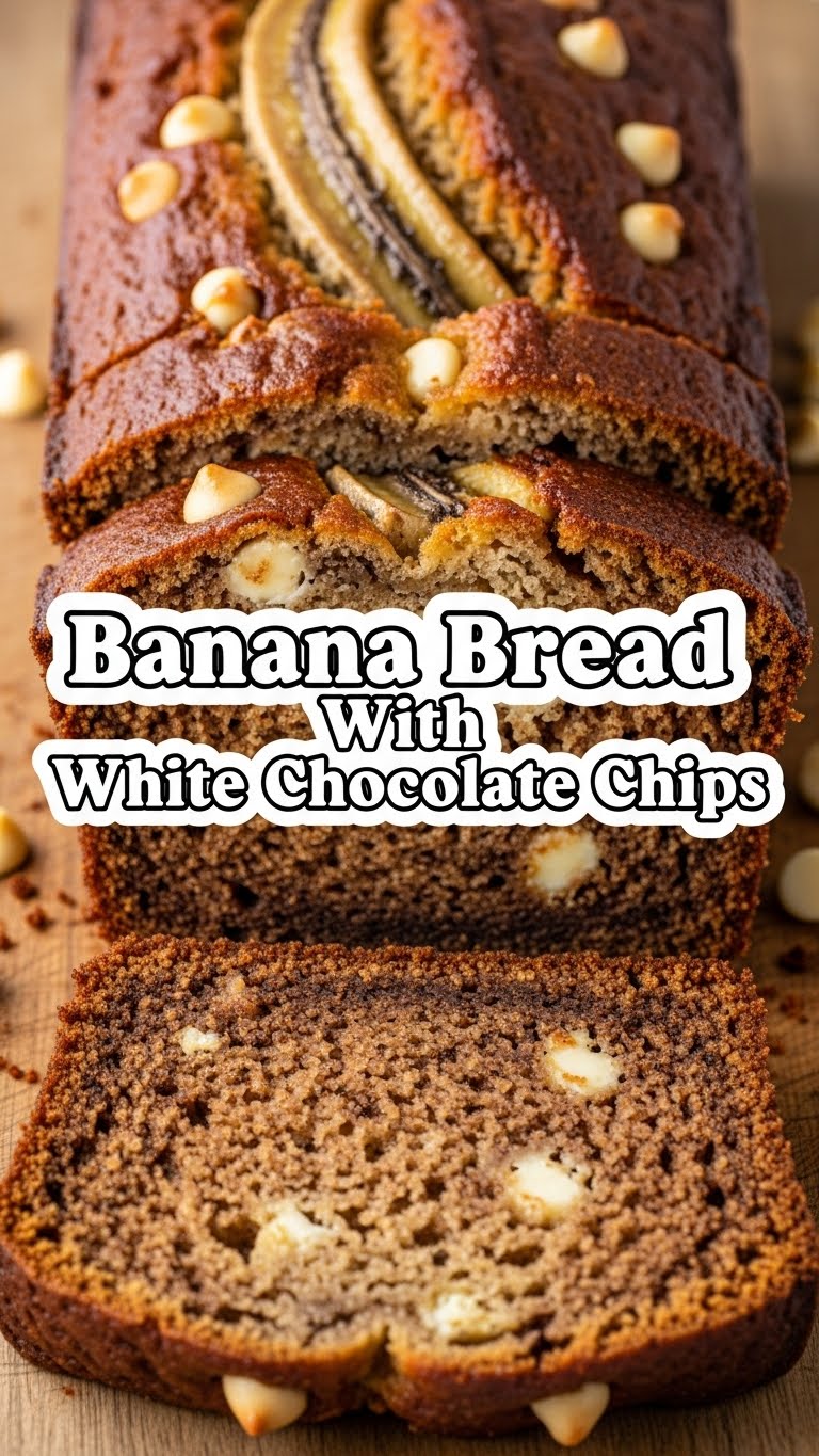 Banana Bread With White Chocolate Chips