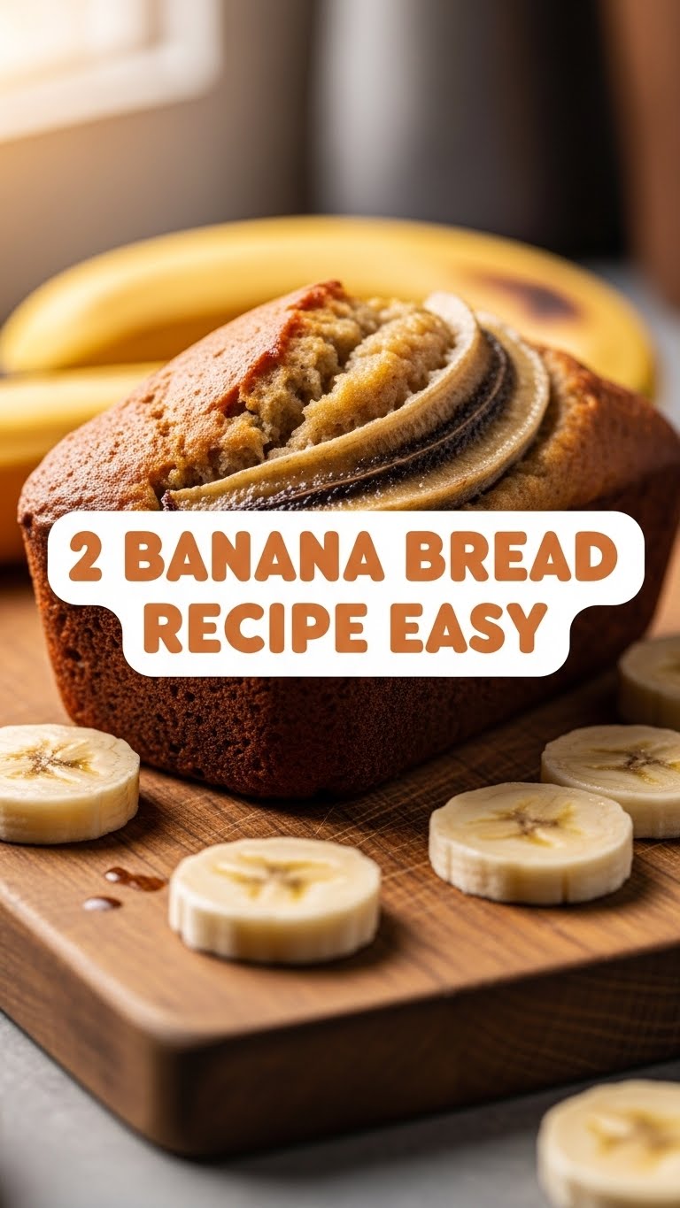 2 Banana Bread Recipe Easy