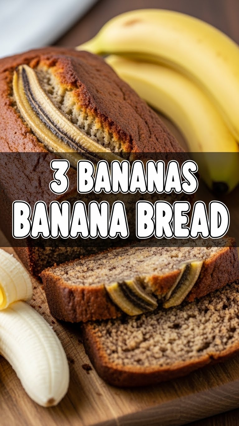 3 Bananas Banana Bread