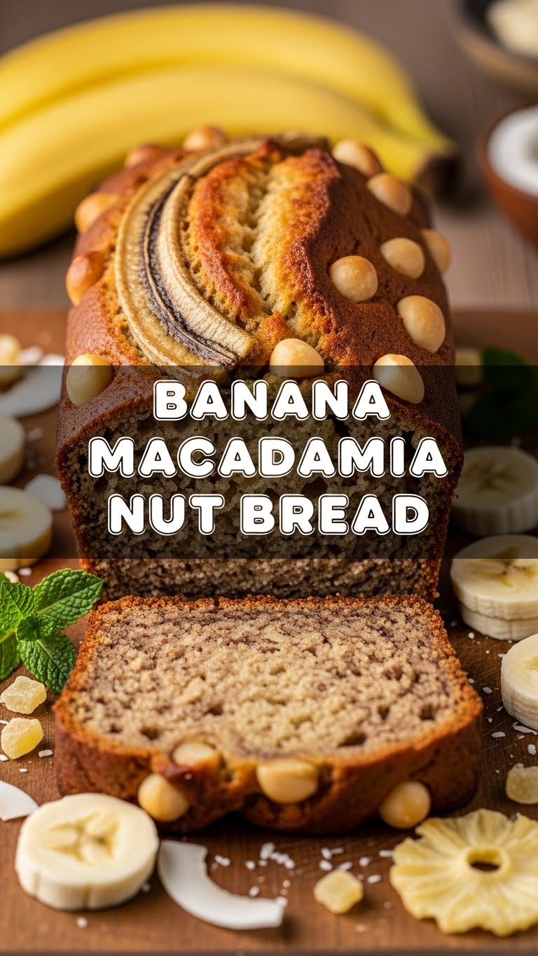 Banana Macadamia Nut Bread