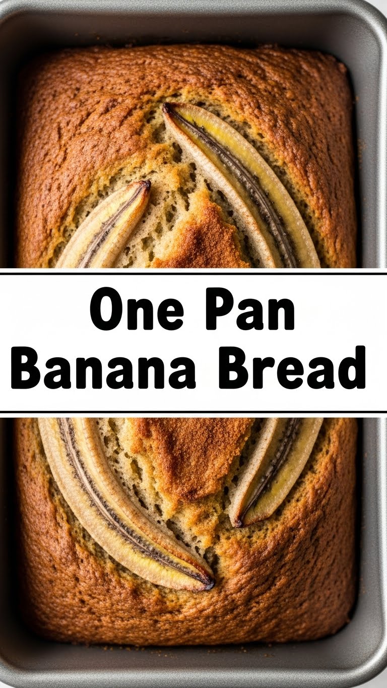 One Pan Banana Bread
