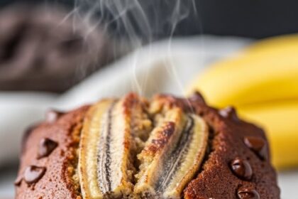 Chocolate Chip Banana Bread Loaf