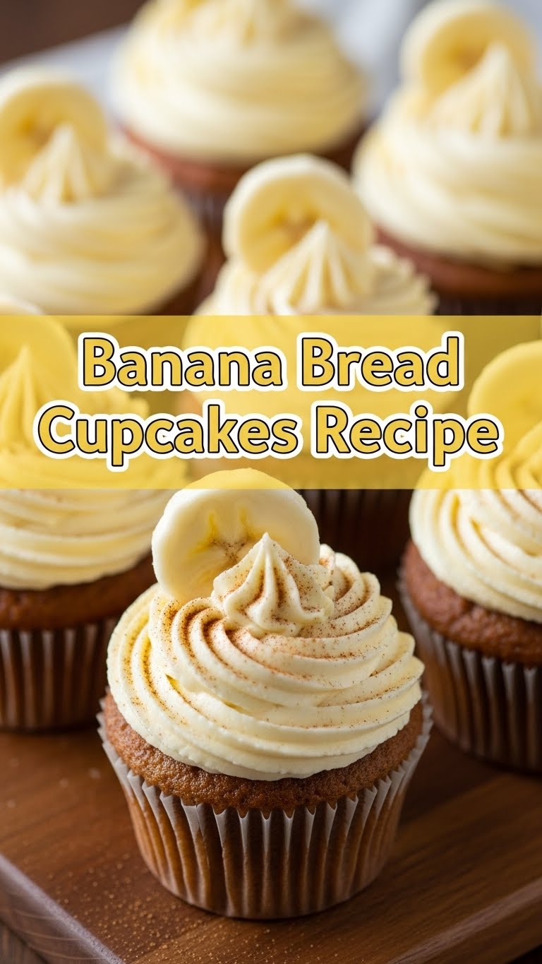 Banana Bread Cupcakes Recipe