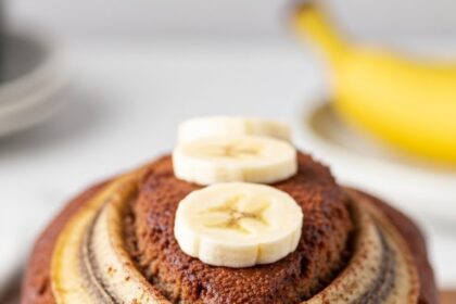 Eggless Chocolate Banana Bread