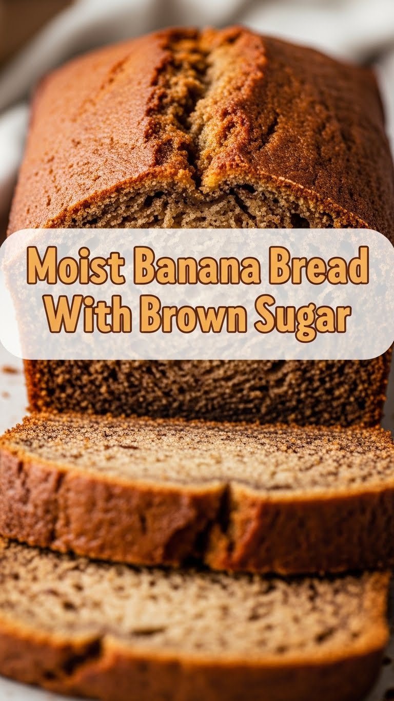 Moist Banana Bread Recipe With Brown Sugar