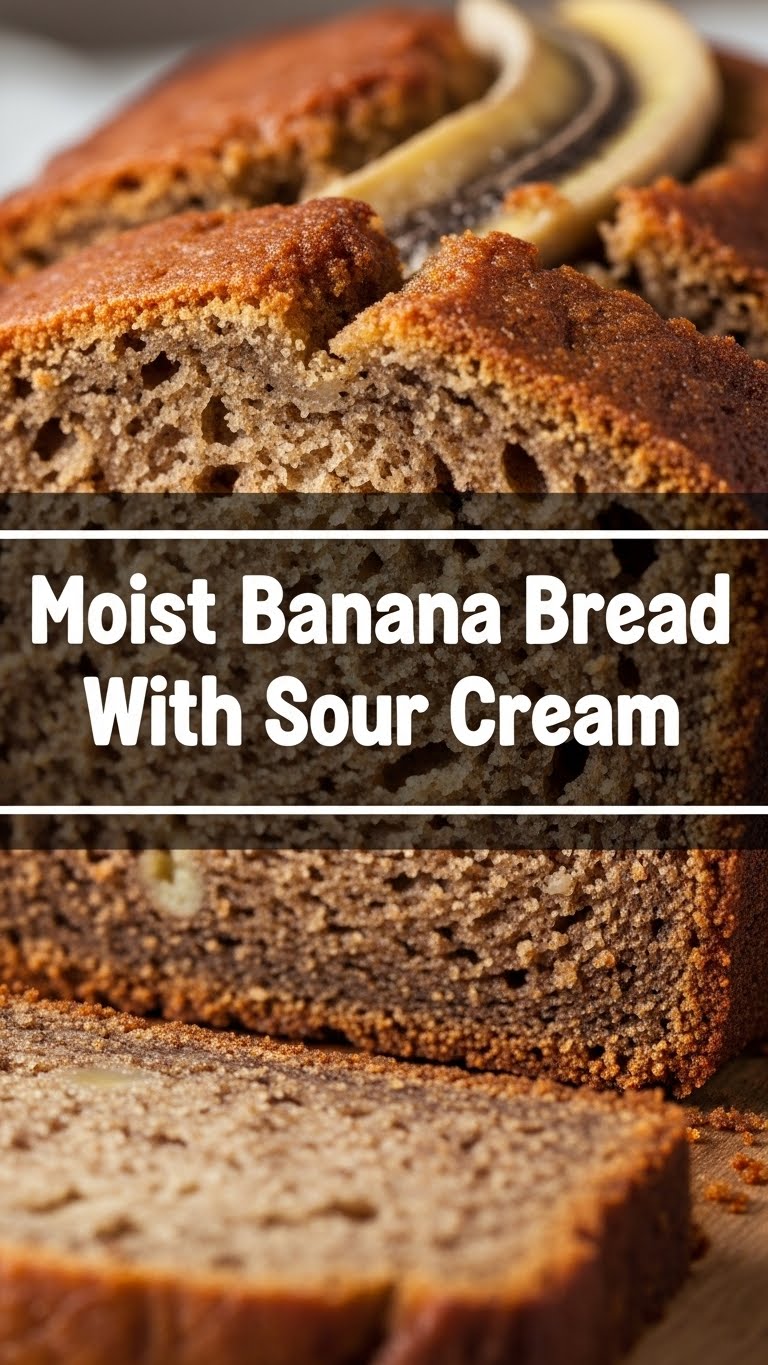 Moist Banana Bread With Sour Cream