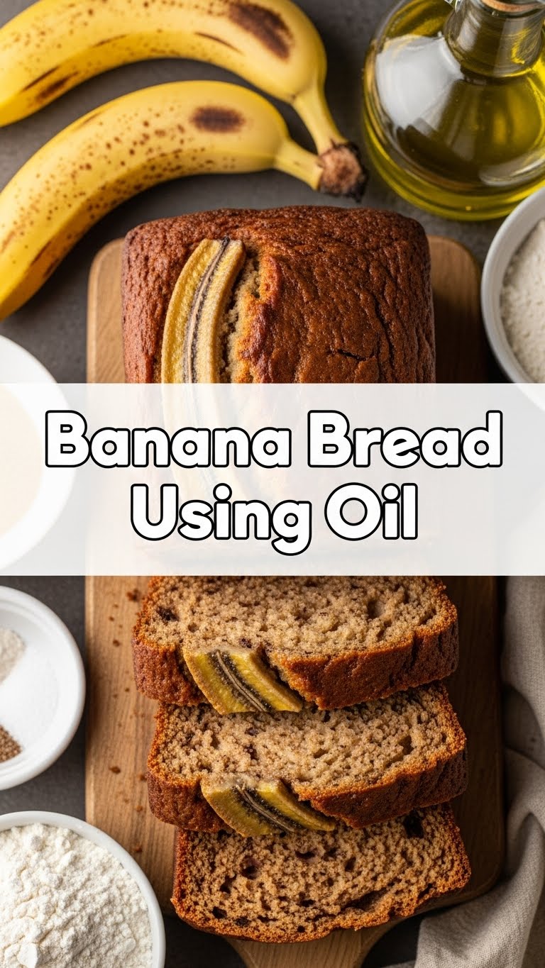 Banana Bread Using Oil