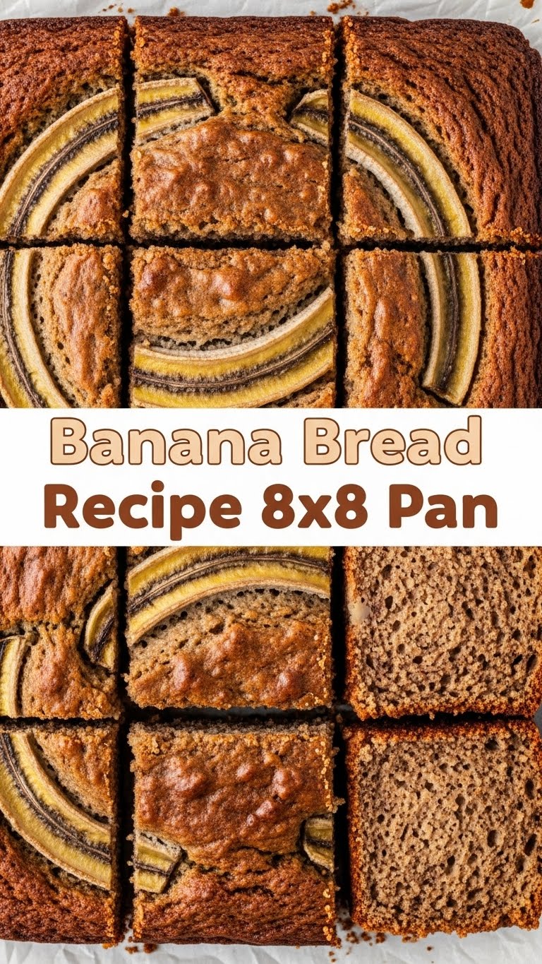 Banana Bread Recipe 8x8 Pan
