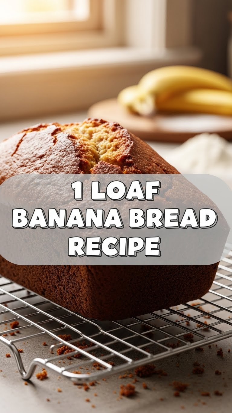1 Loaf Banana Bread Recipe