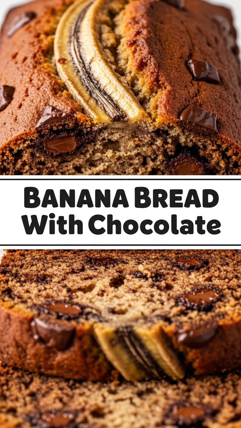 Banana Bread With Chocolate