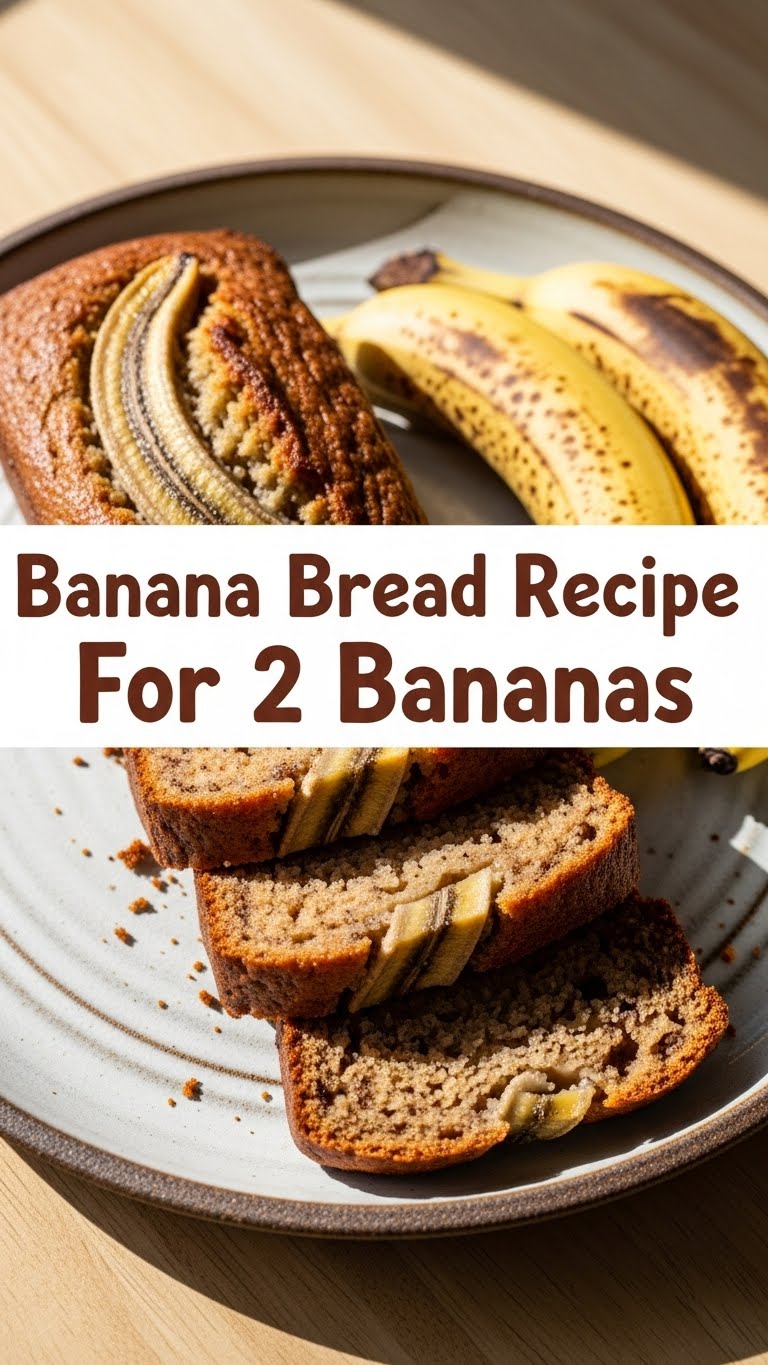 Banana Bread Recipe For 2 Bananas