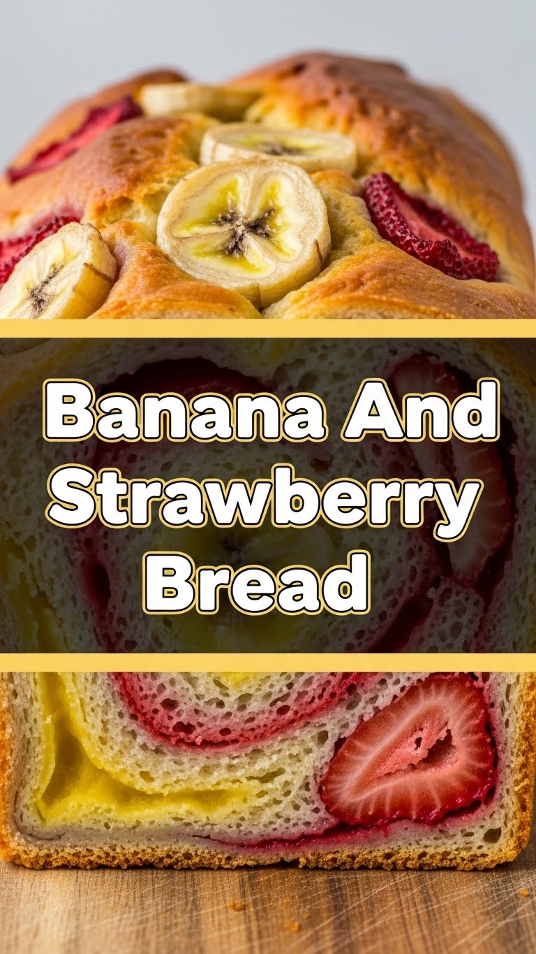 Banana And Strawberry Bread