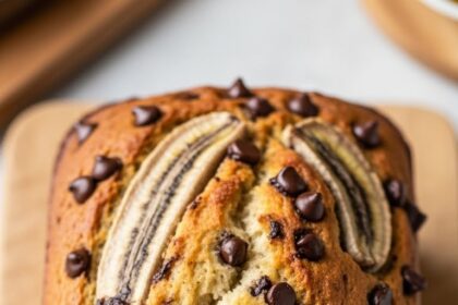 Banana Choc Chip Bread Recipe