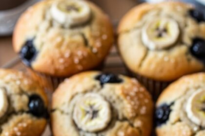 Blueberry Banana Bread Muffins