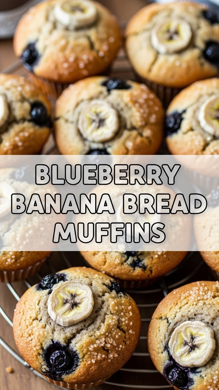 Blueberry Banana Bread Muffins