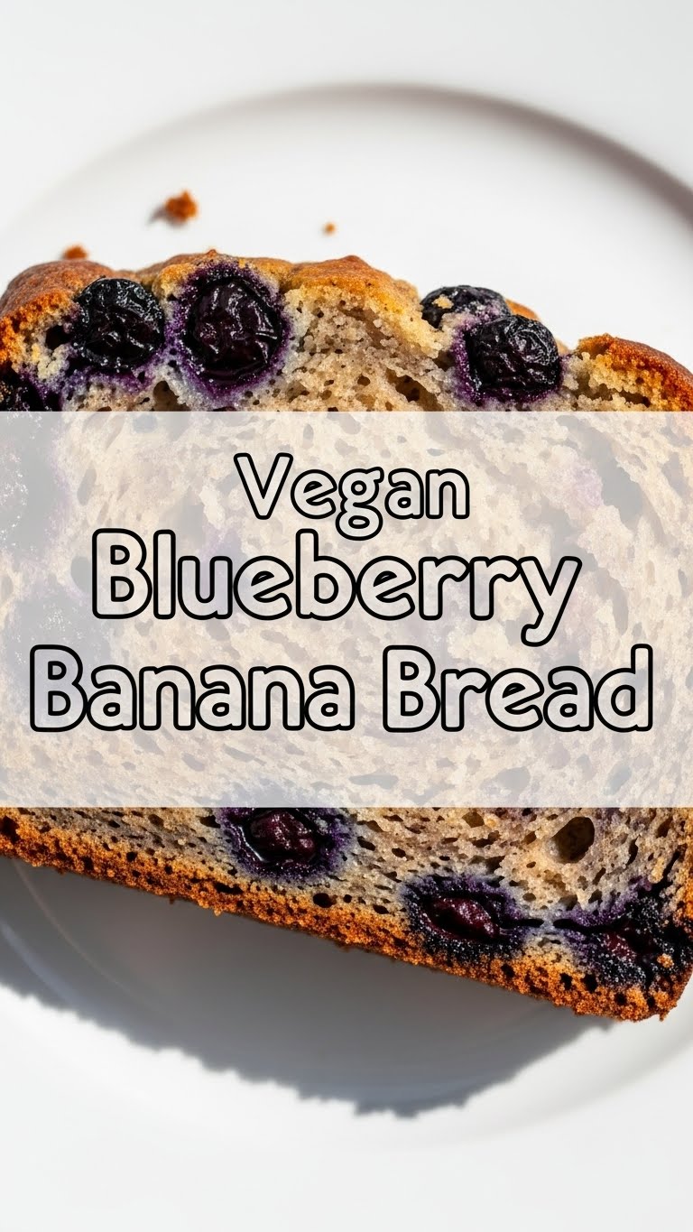 Vegan Blueberry Banana Bread