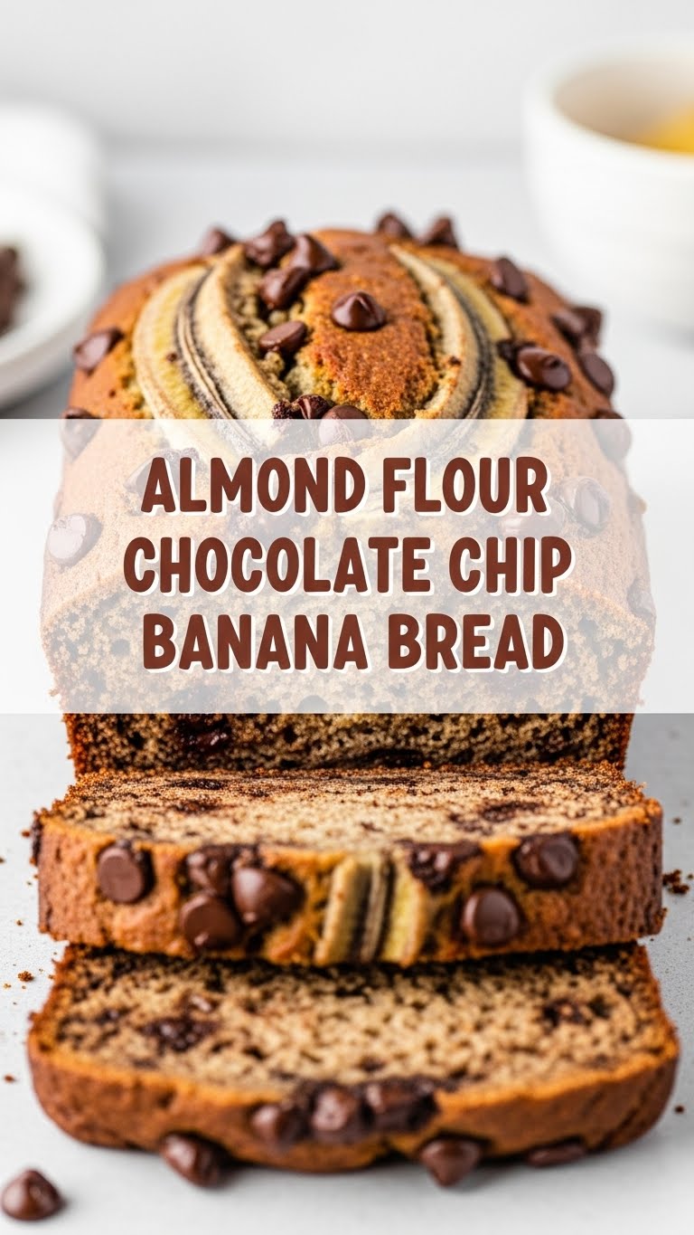 Almond Flour Chocolate Chip Banana Bread