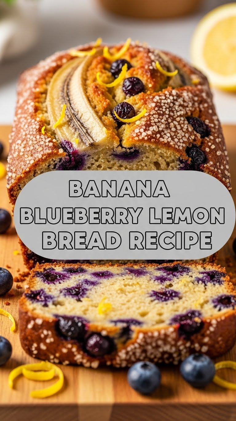 Banana Blueberry Lemon Bread Recipe