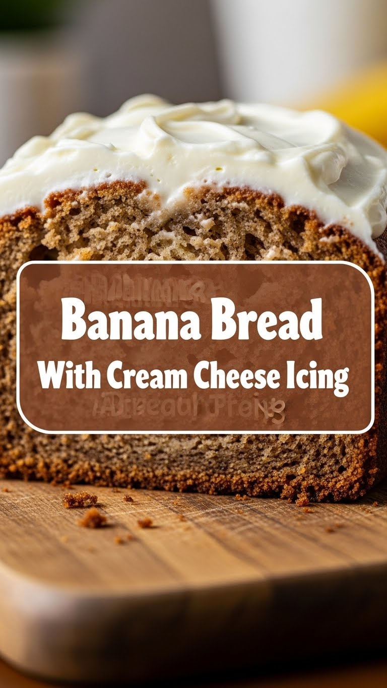 Banana Bread With Cream Cheese Icing