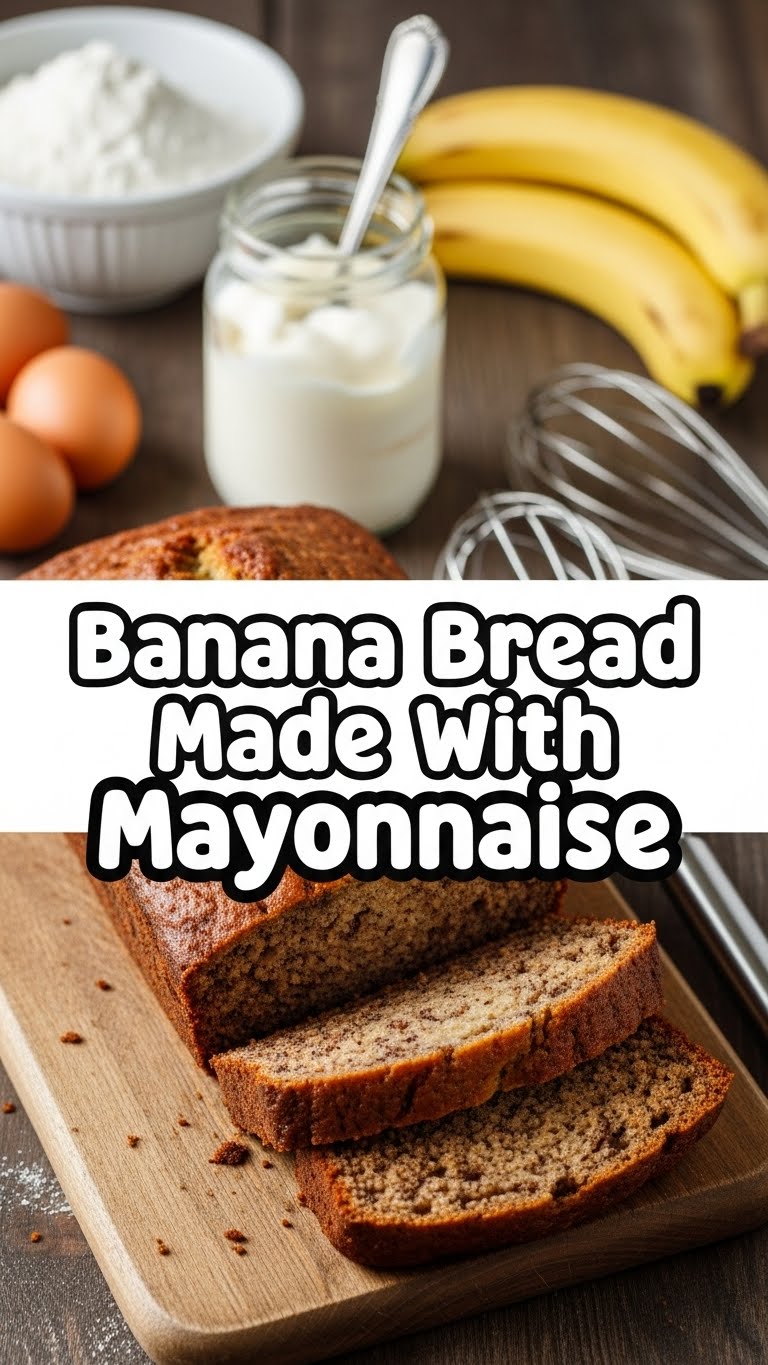 Banana Bread Made With Mayonnaise
