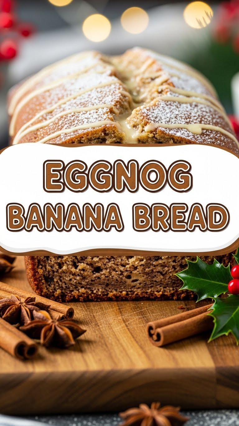 Eggnog Banana Bread