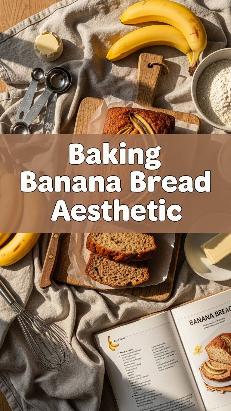 Baking Banana Bread Aesthetic